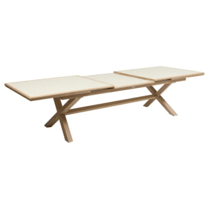 Table de jardin 12 places Axiome extensible argile