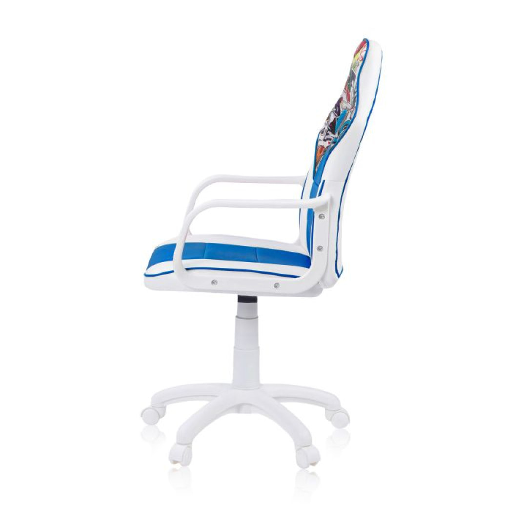 Silla gaming DRW Sticker Blanco Azul DRW