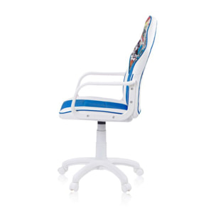 Silla gaming DRW Sticker Blanco Azul DRW