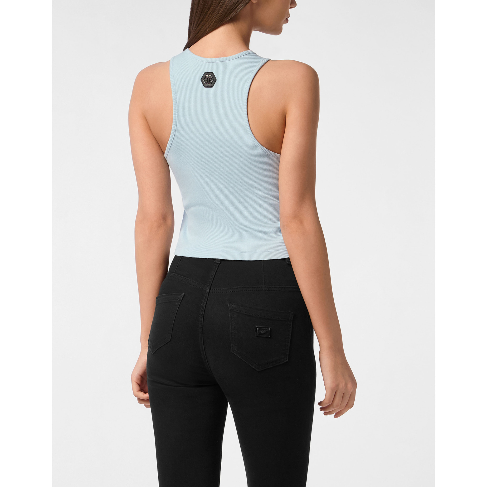 PHILIPP PLEIN Camiseta de tirantes FLOWERS