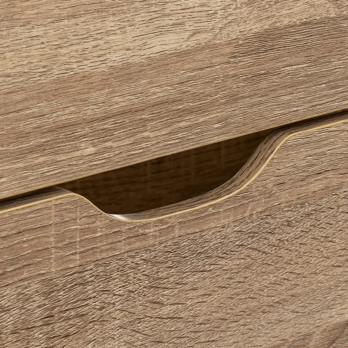 Meuble à chaussures 4 tiroirs Effet chêne naturel Mix N' Modul