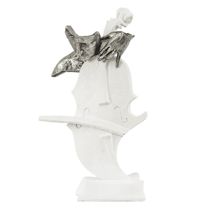 Scultura bassista Platinum in poliresina