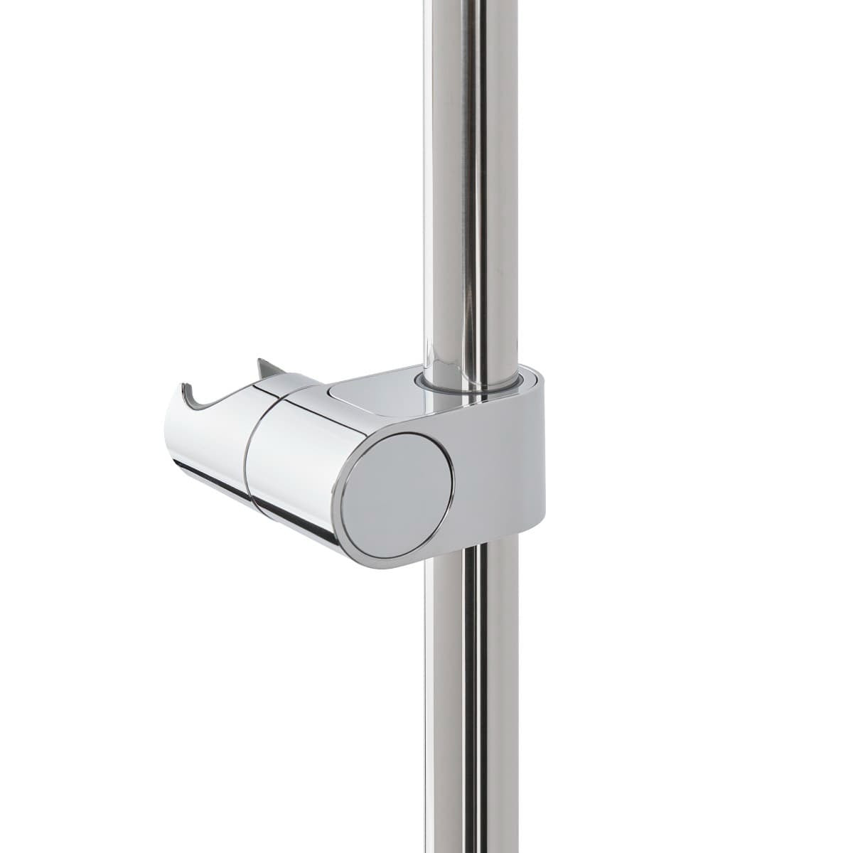 Ensemble de douche 3 fonctions aux lignes arrondies - chrome brillant - garantie 5 ans - 80 cm - chrome
