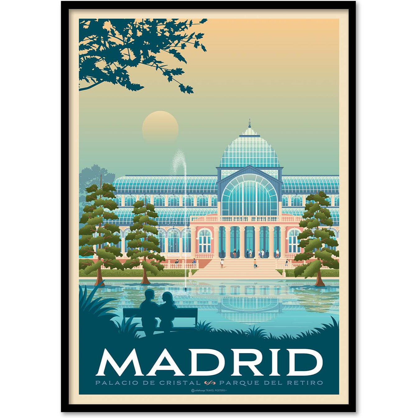 Affiche - Madrid - Olahoop Travel Posters