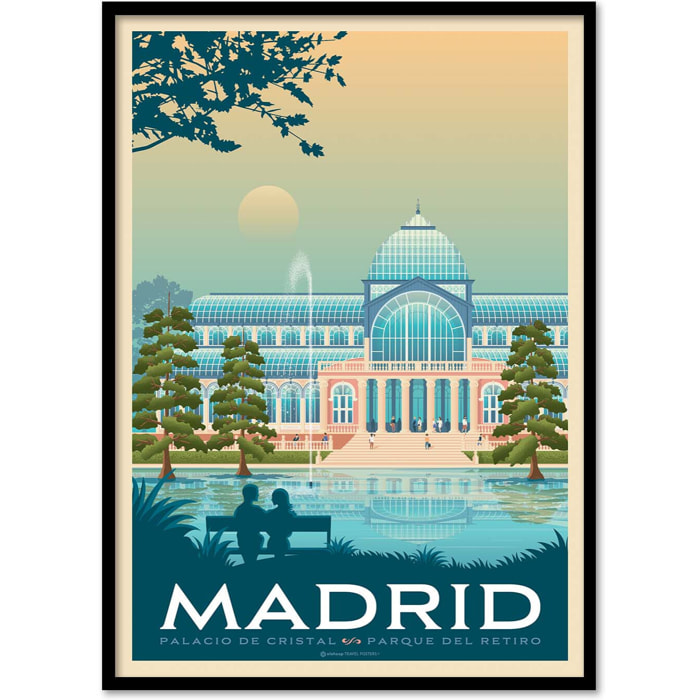Affiche - Madrid - Olahoop Travel Posters