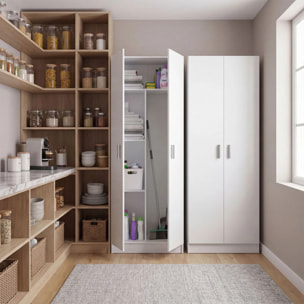 Armario de 2 puertas en blanco artik 73x180 cm Multi Useful 73 Blanco