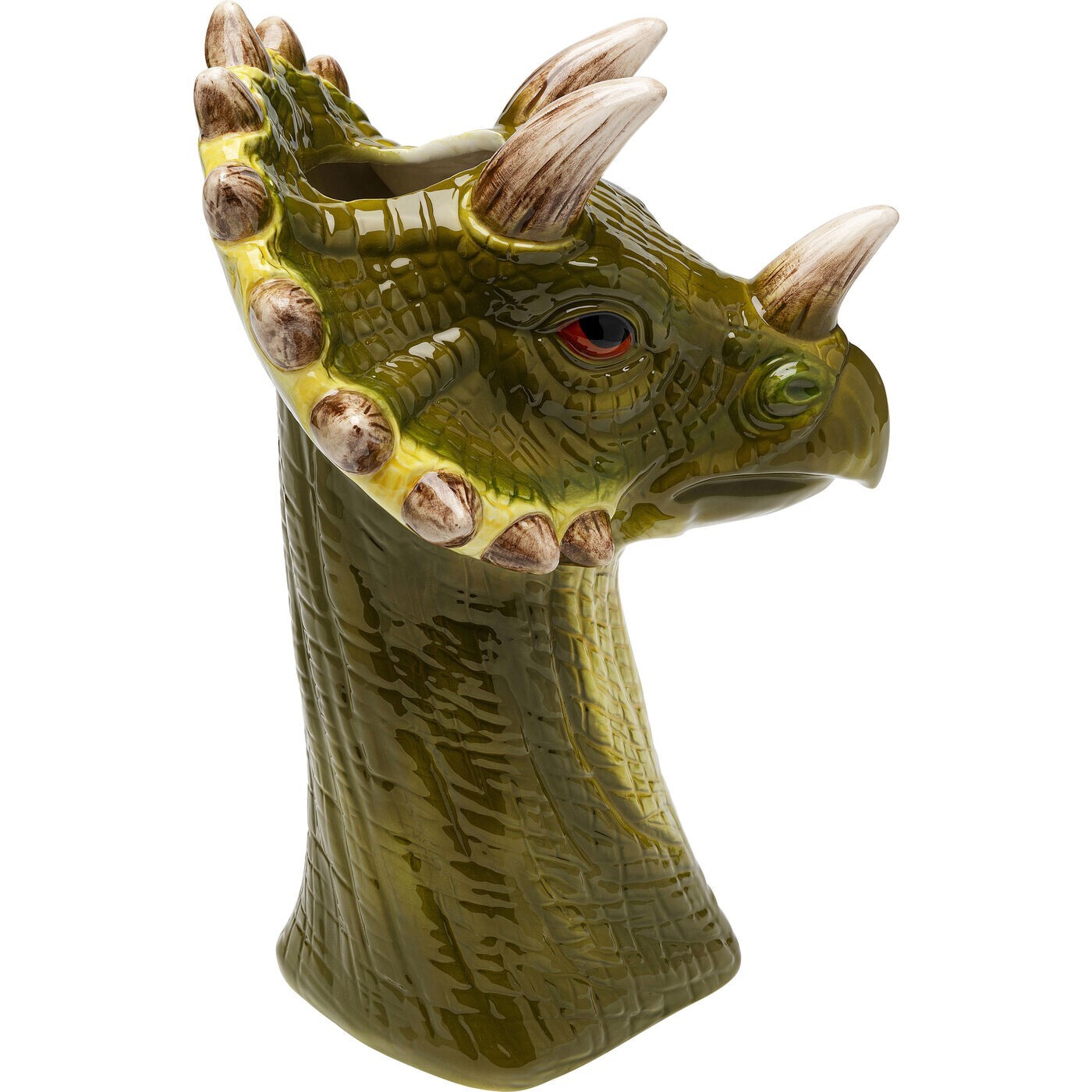 Vase dinosaure vert 33cm Kare Design