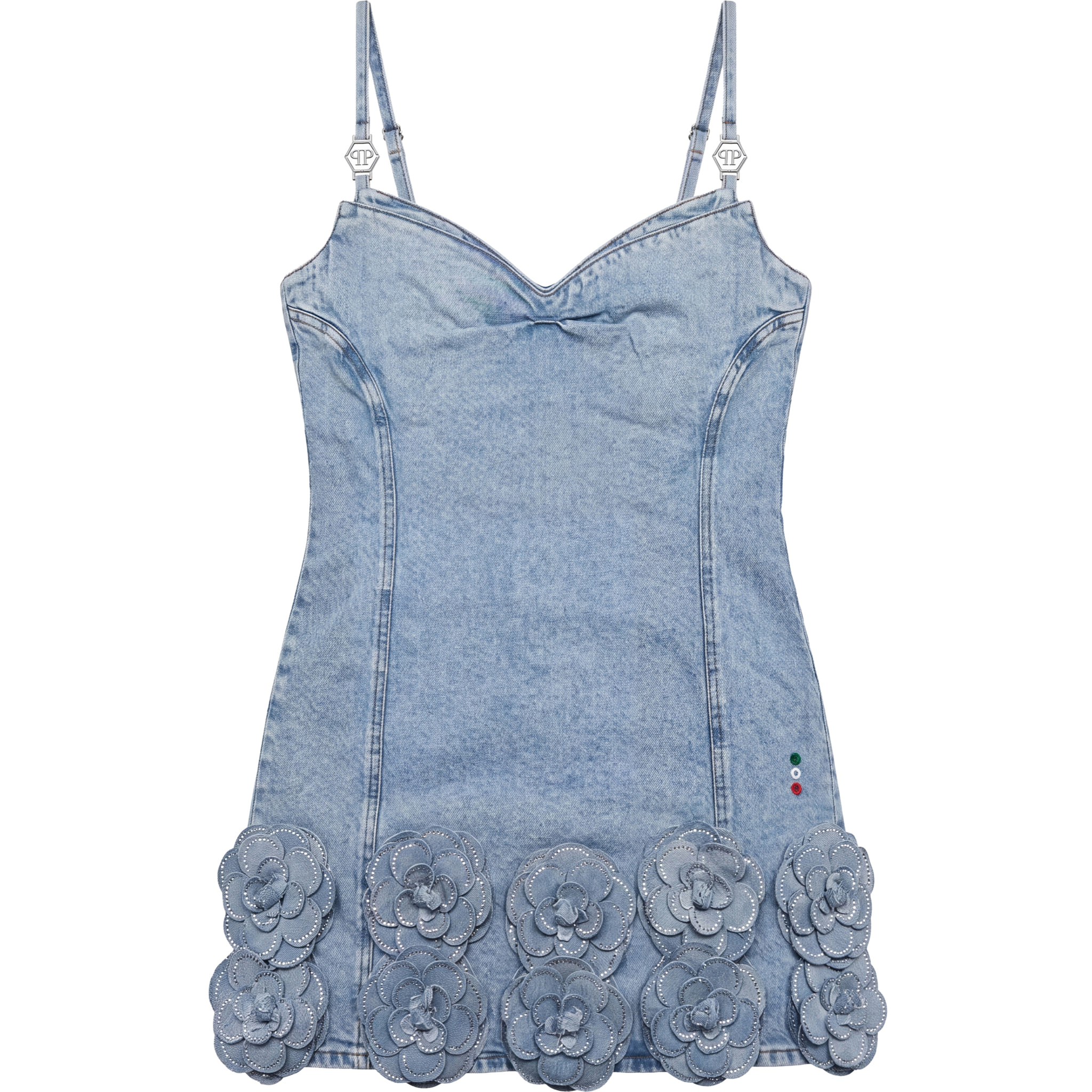 PHILIPP PLEIN Vestido vaquero ROSES