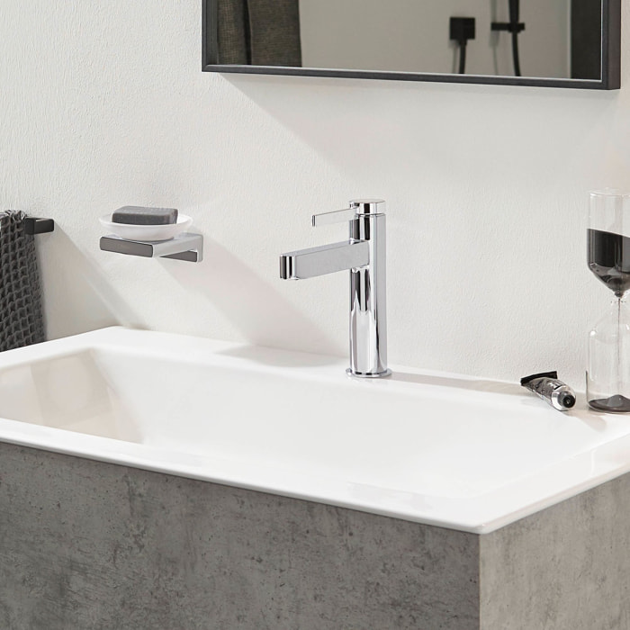 Finoris Mitigeur de lavabo 110 CoolStart, bonde Push-Open chromé