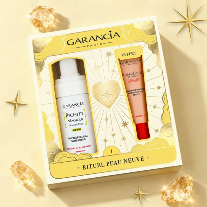 Rituel Peau Neuve - Coffret [PSCHITT MAGIQUE Nouvelle Peau] Visage 100ml + [ DIABOLIQUE TOMATE ] Crème d'Eau 20g