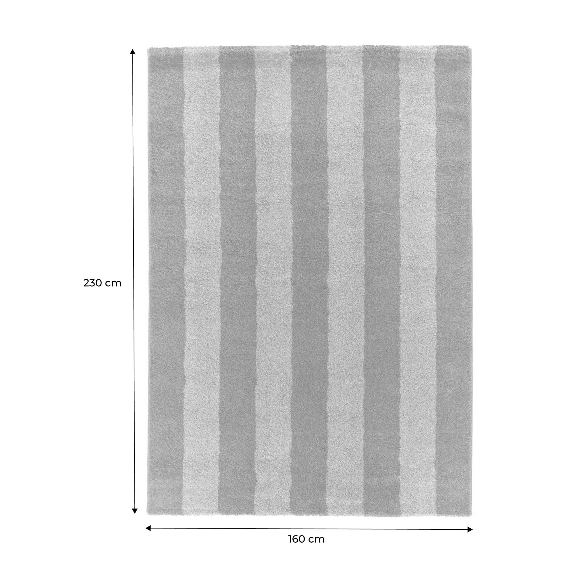 Tapis intérieur rayures noir et blanc PABLO