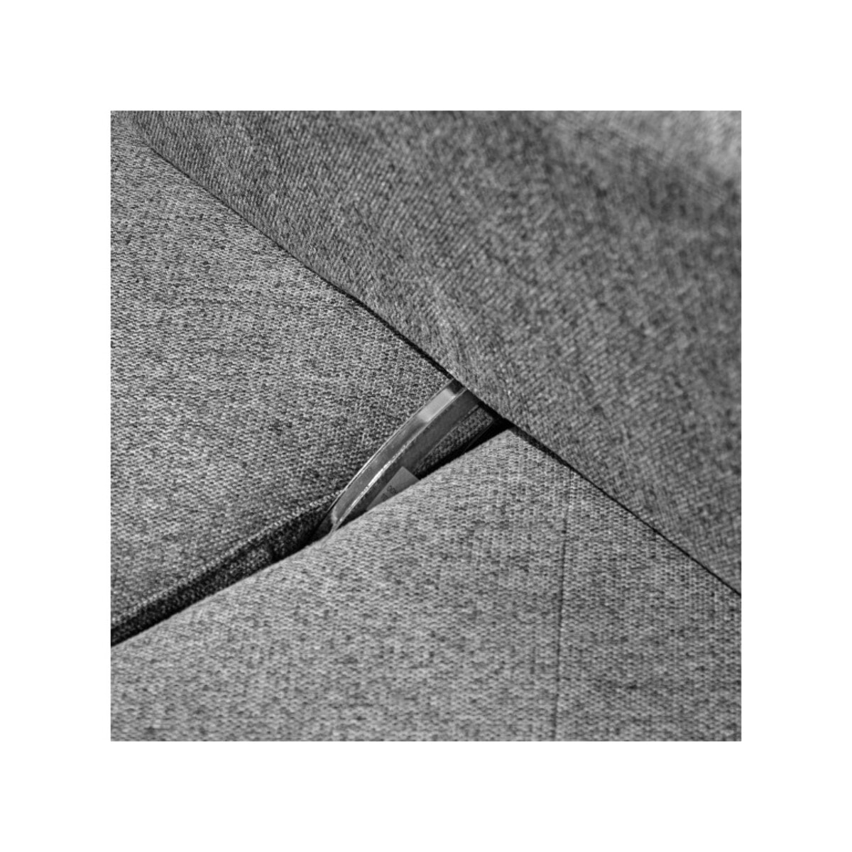 Angle en tissu gris pour canapé modulable - FINN