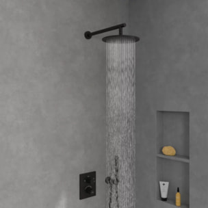 Douche de tête Universal ronde Noir mat