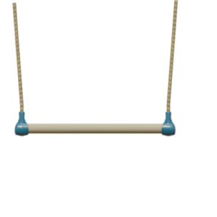 Balançoire en bois poutre métal 3 m Adulte WALTER 2 - 2 personnes