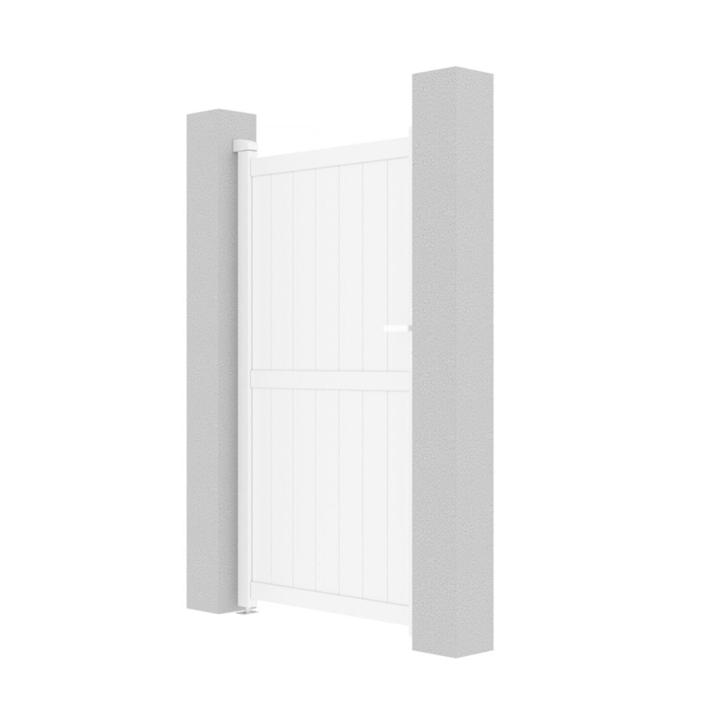 Portillon aluminium "Lola" - 101.2 x 180.9 cm - Blanc