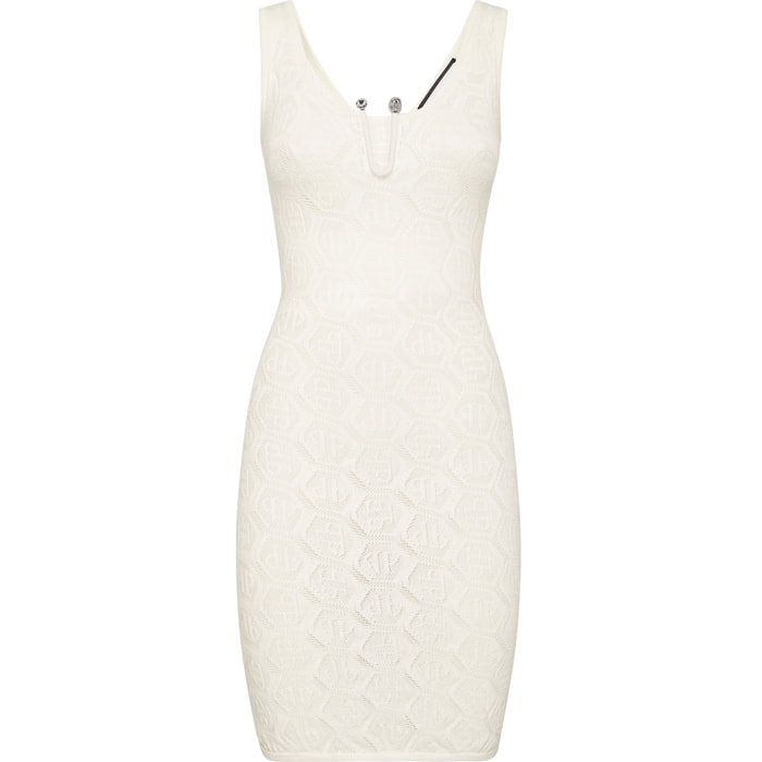 PHILIPP PLEIN Vestido de punto MONOGRAM