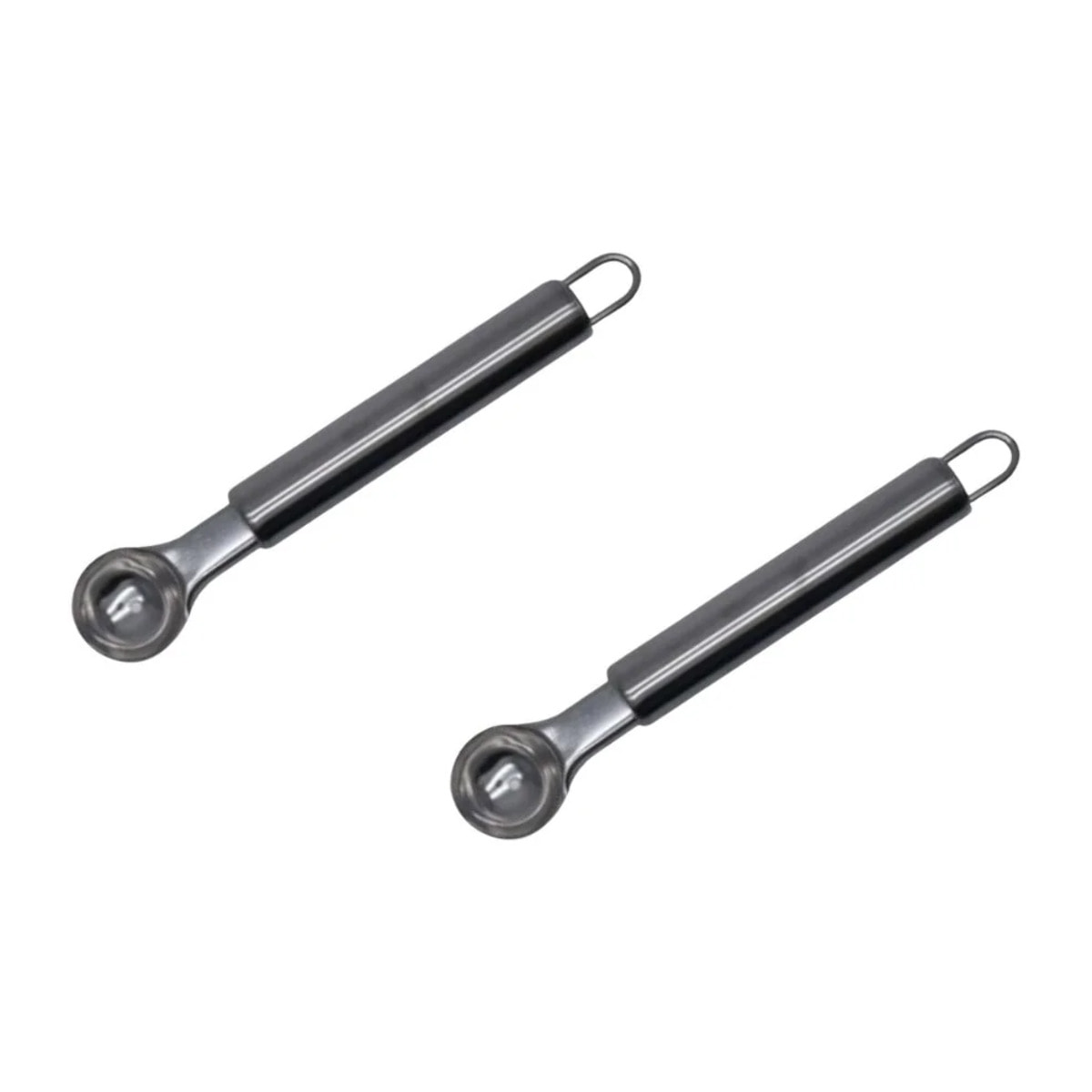Set de 2 ustensiles de cuisine cuillère à melon en inox Fackelmann Elemental