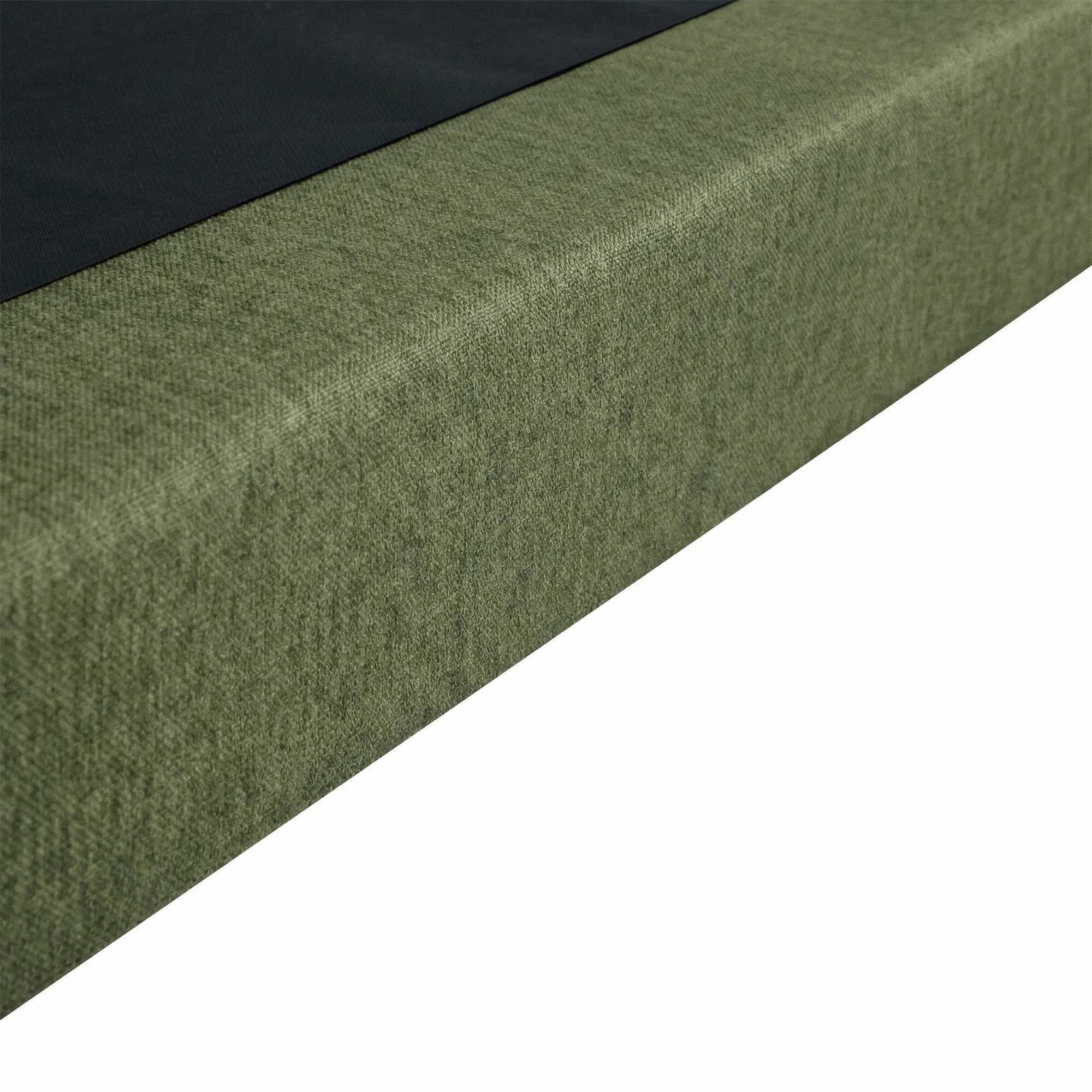 Ensemble matelas mousse haute résilience CALLISTO, H29 cm, accueil mémoire de forme, sommier vert