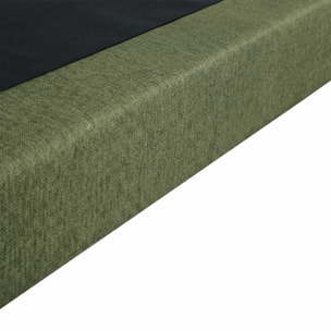 Ensemble matelas mousse haute résilience CALLISTO, H29 cm, accueil mémoire de forme, sommier vert