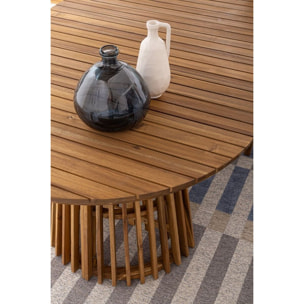 Tavolo ovale RODANO in legno acacia 220x100 cm