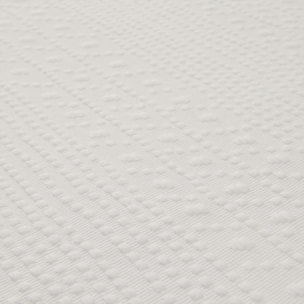 Colcha de algodón Jacquard Drite color blanco 100% Algodón
