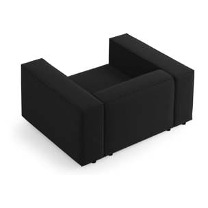 Fauteuil "Arendal" en velours noir
