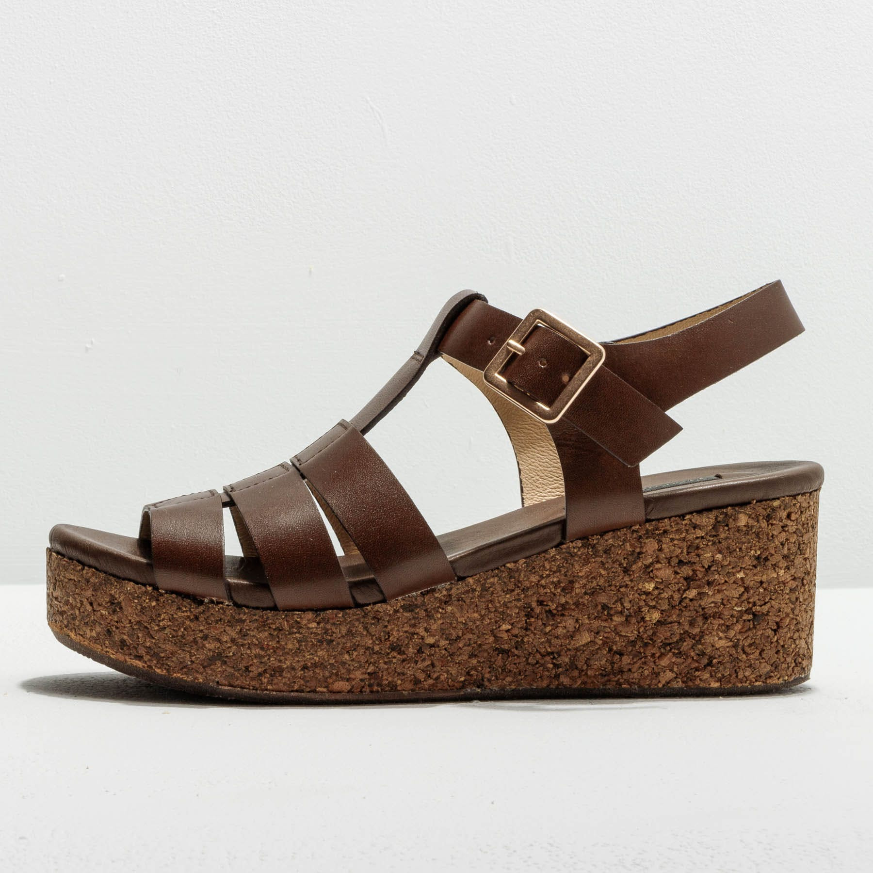 Sandalias S3224 RESTORED SKIN BROWN /ARROBA color Brown