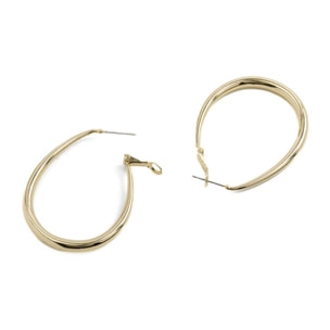 Pendientes Lux by Lux acabadoss en oro amarillo de 18k