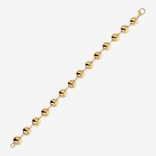 Bracciale a Maxi Bead in Argento 925 placcato Oro Giallo 18Kt