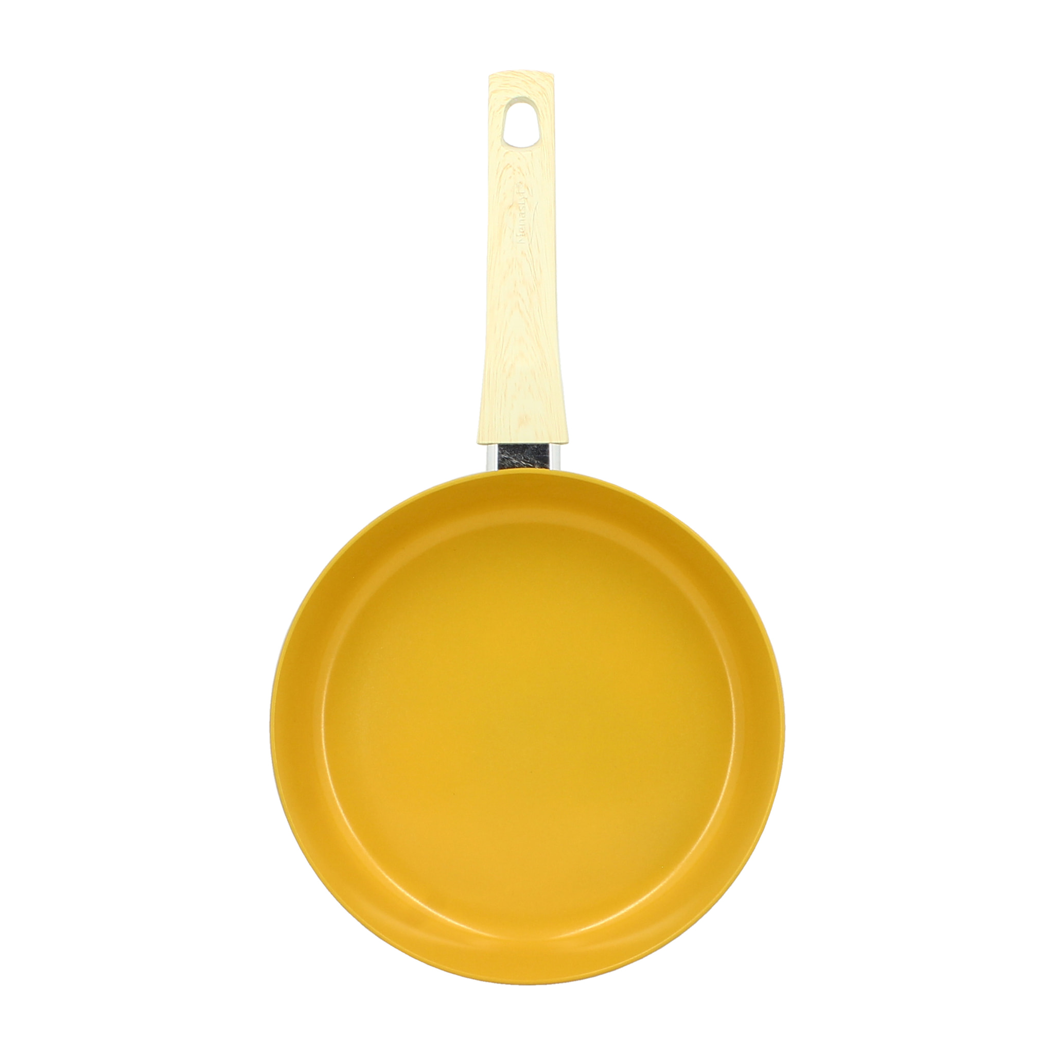 Poêle en aluminium 24cm jaune - compatible induction COLORAMA