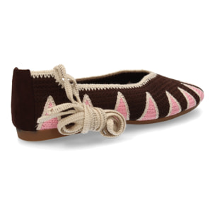 Bailarinas diseño artesanal tejidas a mano