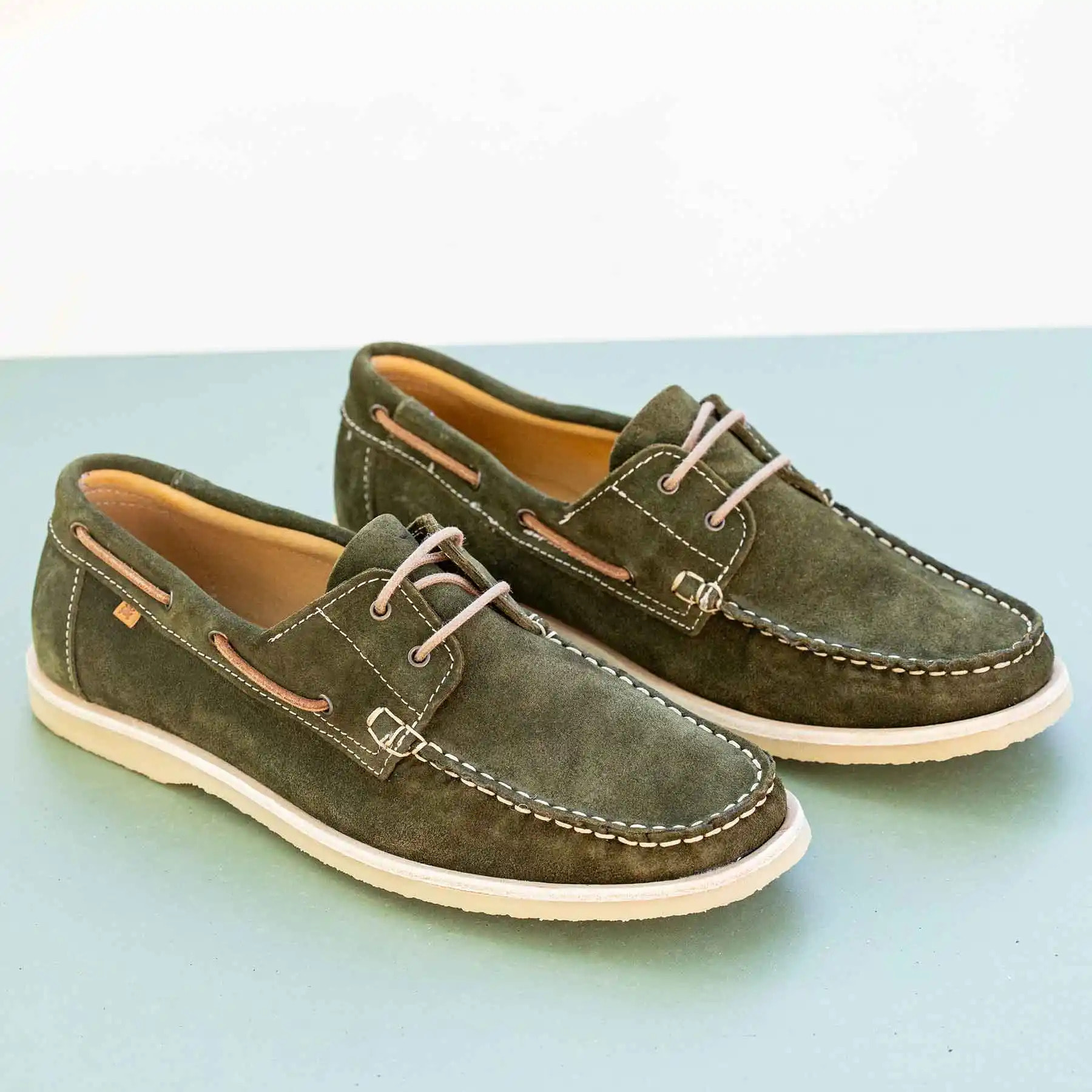 Mocasin N5963 SILK SUEDE TOFFEE/ PLANTAE color Toffee