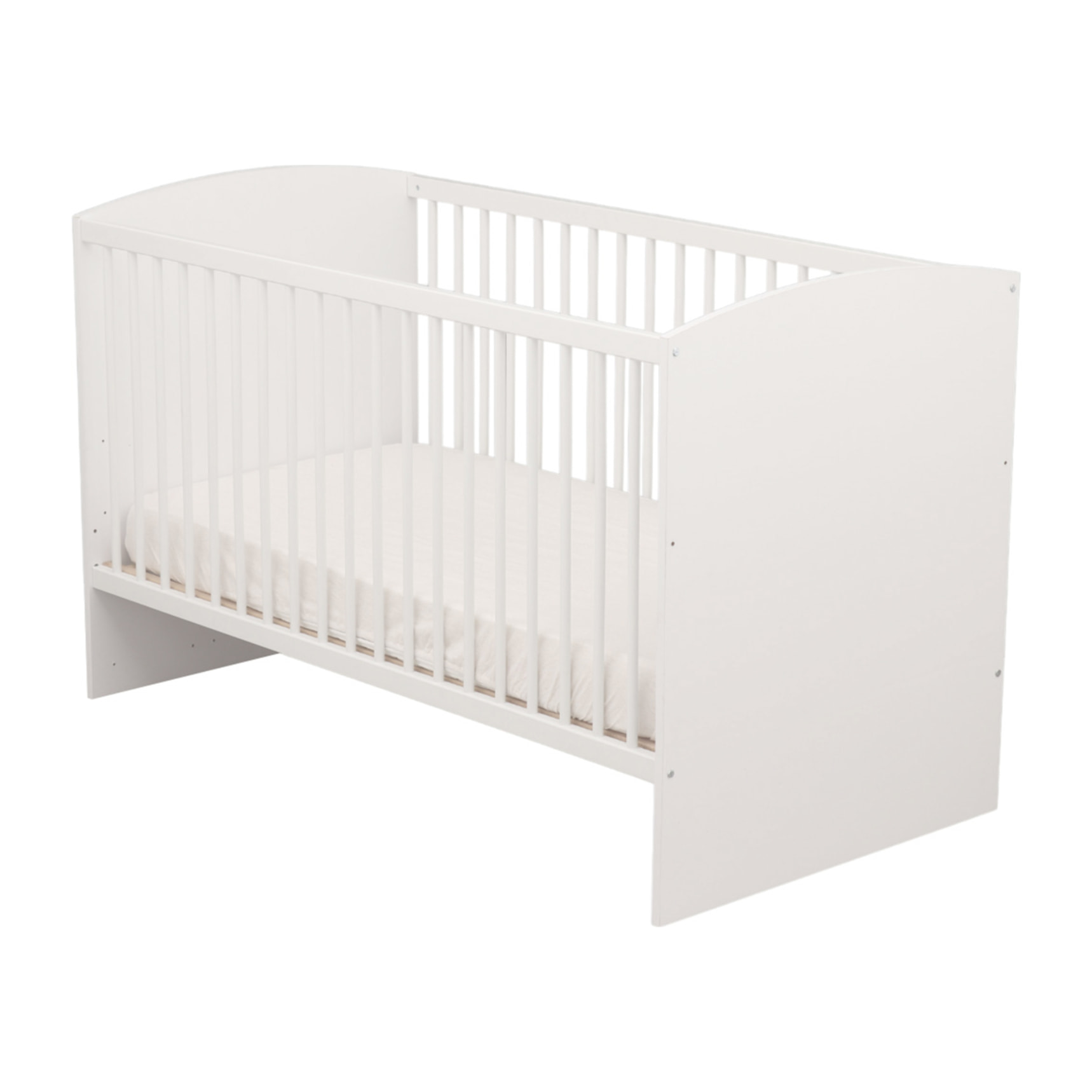 Chambre bébé 3 pièces Milann, Lit bébé 120x60, Commode à langer et armoire 2 portes