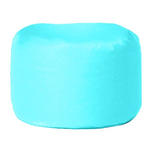 Pouf de jardín de color turquesa