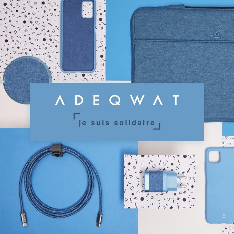 Coque ADEQWAT Samsung A03s bleu - Solidaire