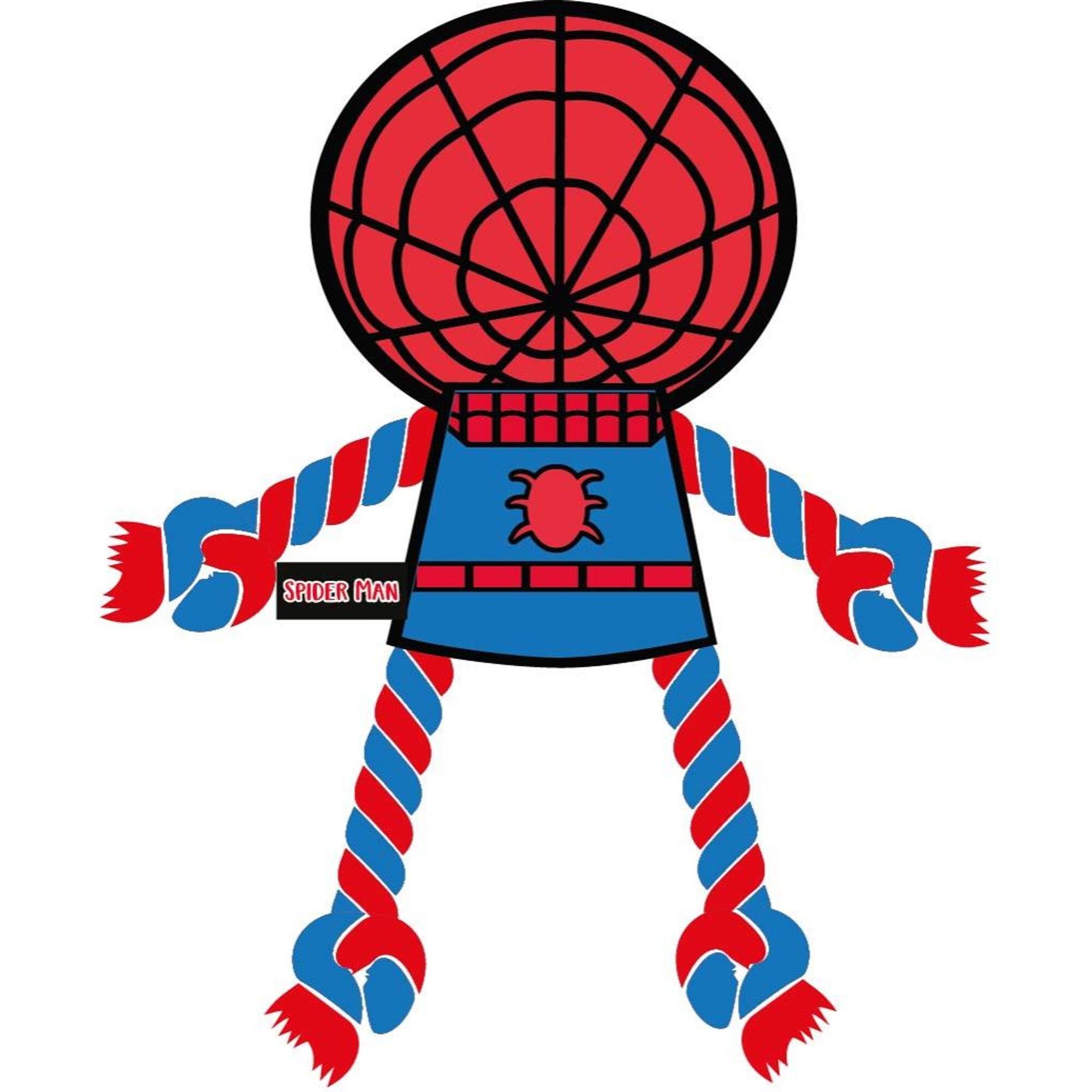 Cuerda Dental Para Perro Spiderman Red