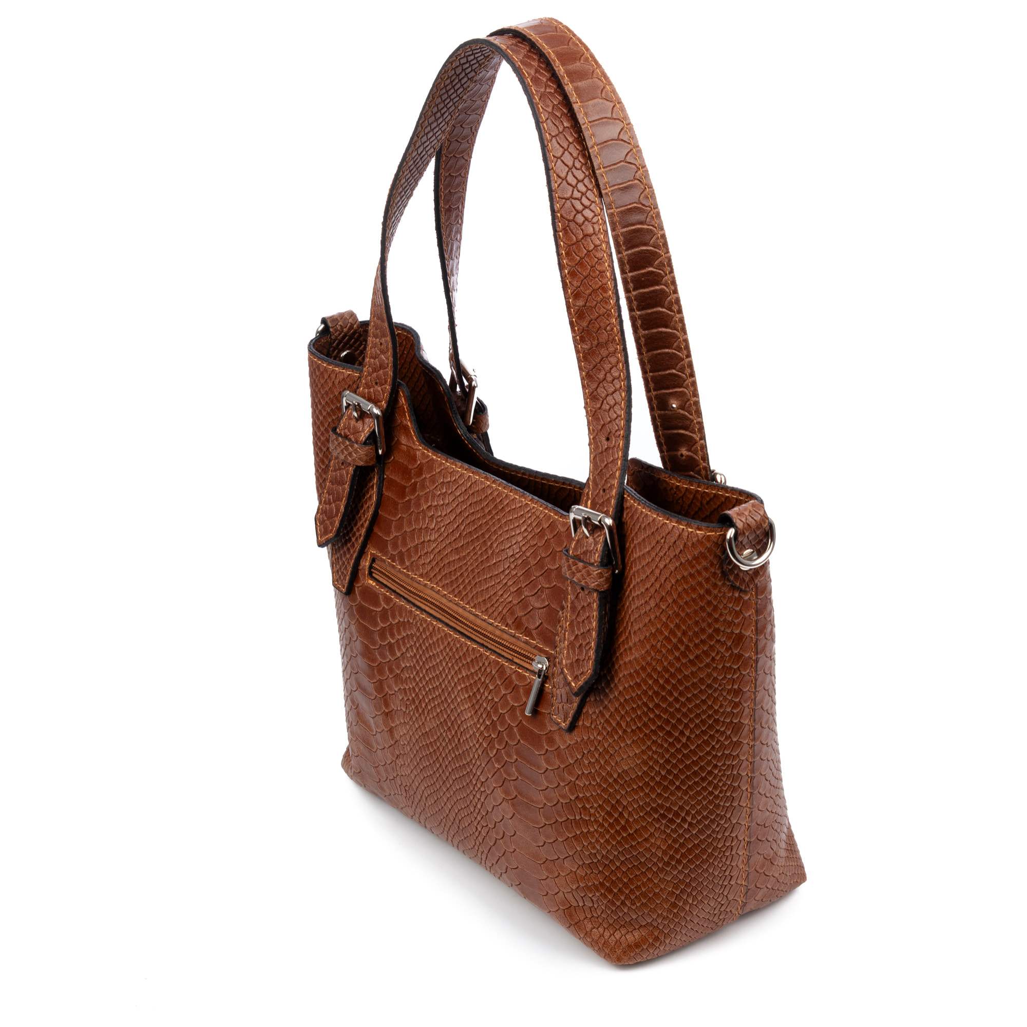 Arezzo Borsa tote Donna.Pelle autentica Camoscio Stampa Serpente