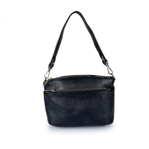 Borse Donna colore Nero-in pelle Made in Italy 24 X 16 X 6cm