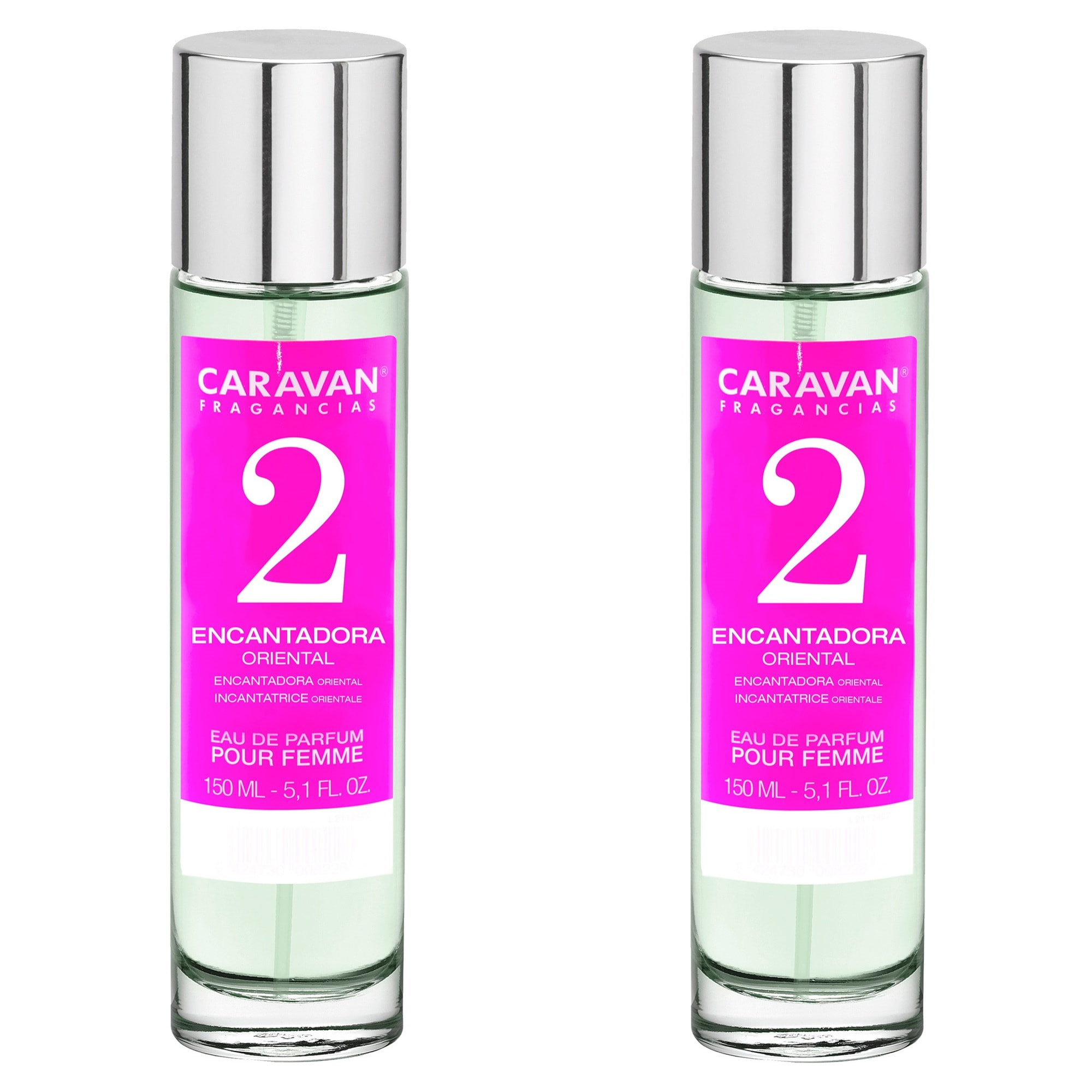 Caravan fragancias set de 2 frascos perfume de mujer nº2, de 150 ml