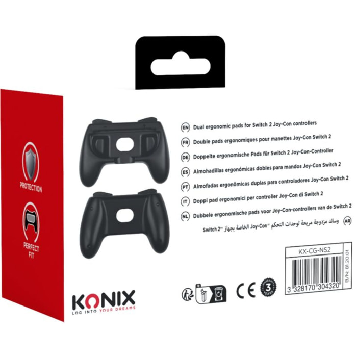 Manette KONIX Manettes pour joycon X2 pour Switch 2