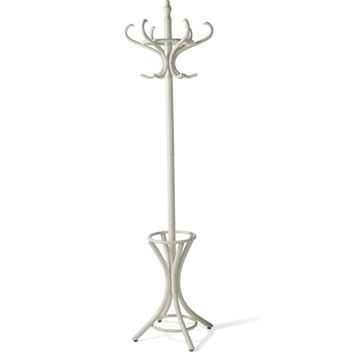 Perchero Retro madera blanco 183x48x51 cm