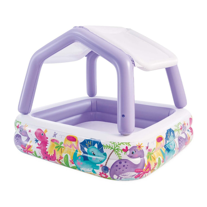 Intex Piscina Acquario con Tettoia Removibile, 157x157x122 cm