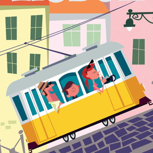 Tableau un week end à Lisbonne Toile imprimée