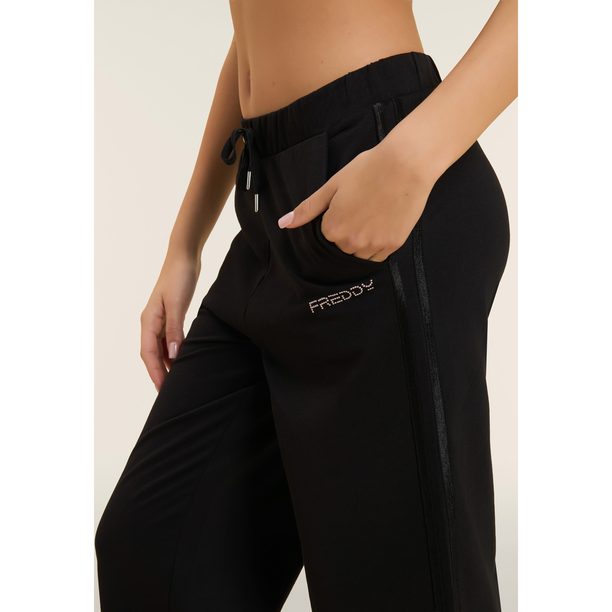 Pantaloni Sportivi Cropped vestibilità Comfort Wide Leg