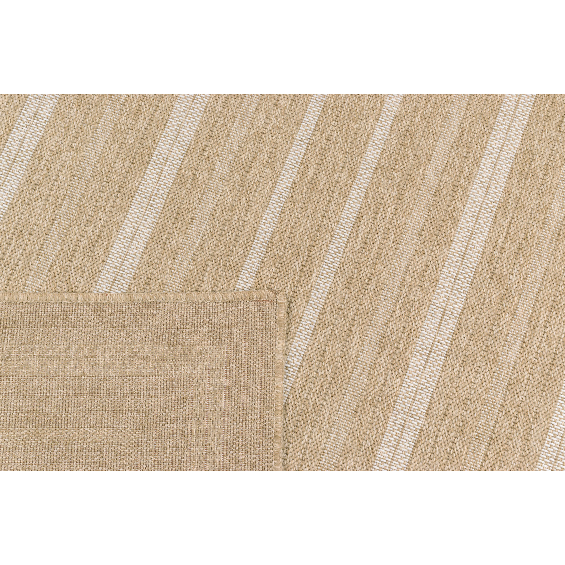 Nature - tapis effet jute blanc