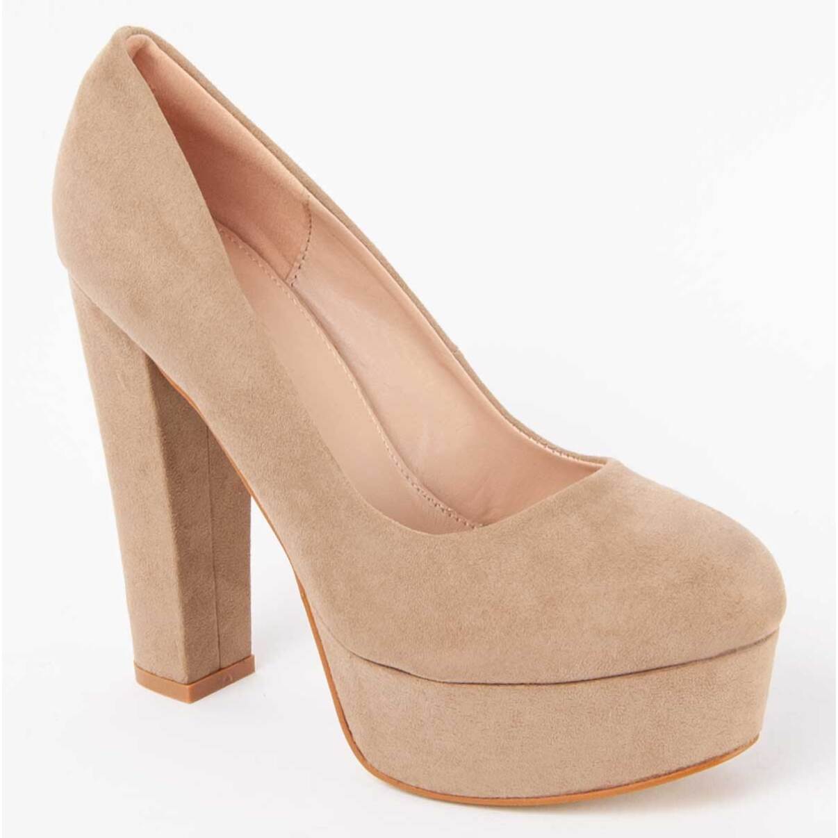 Zapato De Tacón - Beige - Altura: 13 Cm