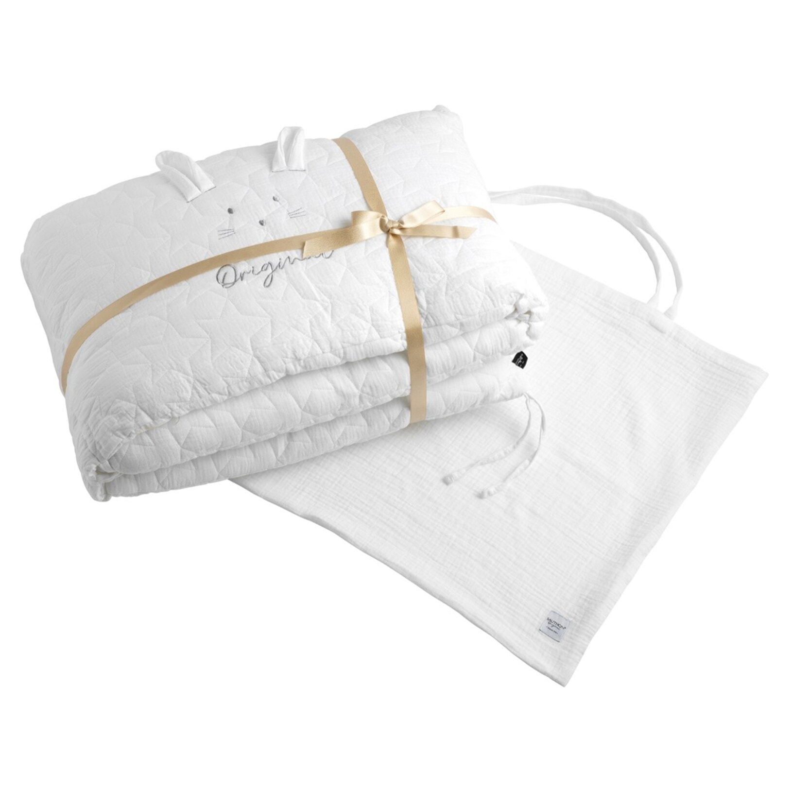 Tour de lit bébé en coton