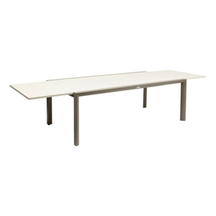 Table de jardin 12 places Luzane extensible argile