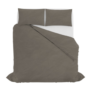 PARURE COPRIPIUMINO WATER WASHED, 100% Microfibra, No Stiro - NOCCIOLA