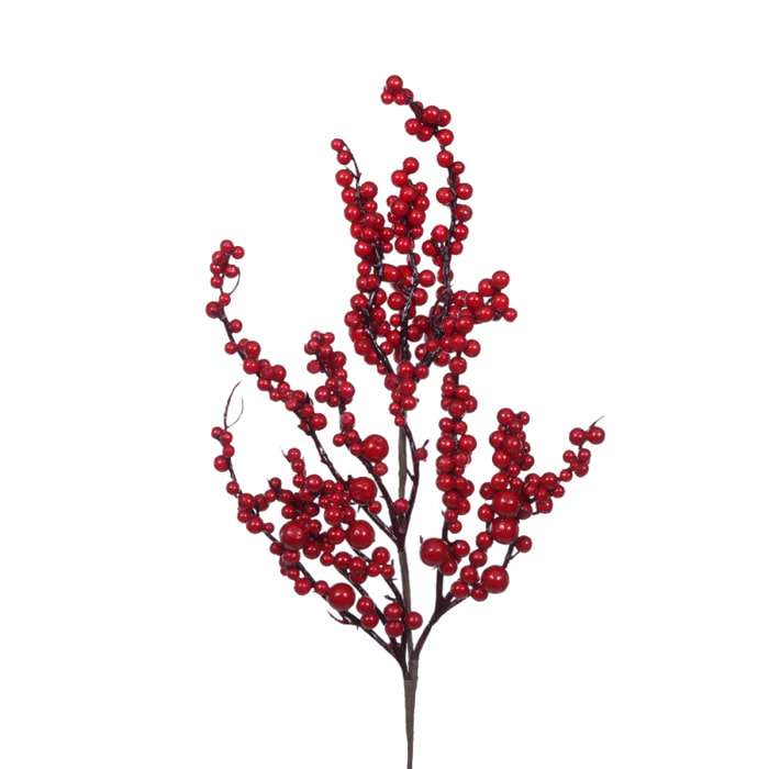 Ilex. Altezza 60 Cm - Pezzi 6 - 5X60X5cm - Colore: Rosso - Bianchi Dino - Articoli Natalizi